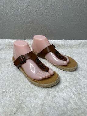 Blowfish Malibu Greco Sandals Brown Vegan Leather Boho Size 8 LIKE NEW!!!
